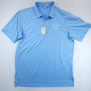 PETER MILLAR Men's XL Crown Sport Performance Blue Polo Shirt Summer Comfort NWT